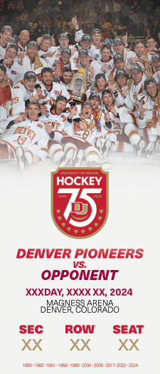 University of Denver 75th Anniversary Souvenir Ticket – 2017