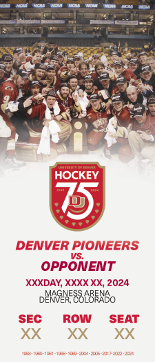 University of Denver 75th Anniversary Souvenir Ticket – 2004