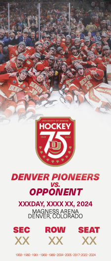 University of Denver 75th Anniversary Souvenir Ticket – 2024